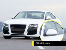 Gloss Black Mirror Cover Caps for Audi A3 8P A4 B8 A5 A6 C6 Q3 (No Side Assist)
