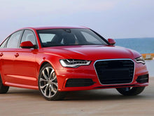 Pair For Audi A6 S-line S6 C7 2012-2015 Black Front Bumper Fog Light Lamp Cover Grille Grill