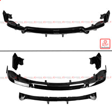 For 2017-2023 Tesla Model 3 GT V2 Style Gloss Black Rear Bumper Diffuser w/ Extensions