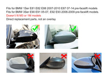 Real Carbon Fiber Mirror Cover Caps For 2005-2009 BMW E90 E91 E92 E93 Pre-LCI Replacement mc63