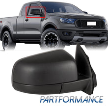 7Pin Right Side Mirror w/ Blind Spot Power Fold Non-Heated For 2019-2022 Ford Ranger Black