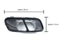 Fit For Mercedes Benz W117 CLA250 2017-2019 Rear Bumper Diffuser Lip W Exhaust Tailpipes Gloss Black