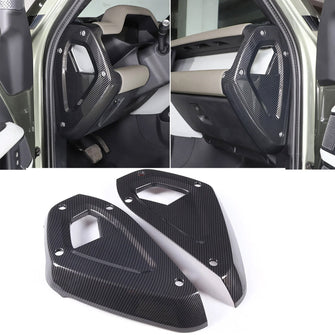 Carbon Fiber ABS Dashboard Side Panel Cover For Land Rover Defender 90 110 2020+