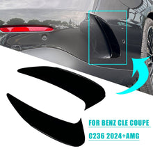 Gloss Black Rear Bumper Side Vent Canards For Mercedes CLE Coupe C236 A236 2024 2025+