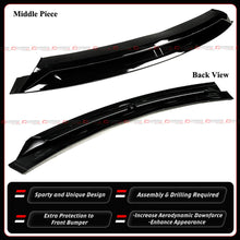 For 2024-2025 Tesla Model 3 Highland MC Design Gloss Black Front Bumper Lip Splitter