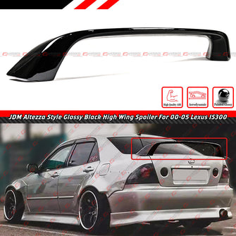 Gloss Black High Wing Rear Trunk Spoiler Lip For 2000-2005 Lexus IS300 Sedan