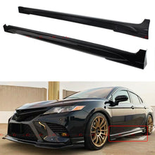 Gloss Black Side Skirts Extension For 2018-2024 Toyota Camry LE SE XSE XLE