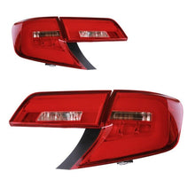 Red LED Tail Lights For Toyota Camry 2012-2014 Rear Lamps Assembly