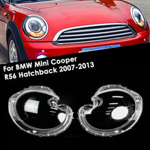 Left+Right Clear Headlight Lens Shell Covers for BMW Mini R56 Cooper Hatchback 2007-2013