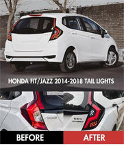 For Honda Fit Jazz GK5 2014-2020 RGB LED Tail Lights Assembly Upgrade One Pair