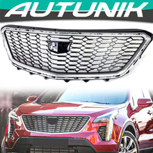 Front Upper Honeycomb Grill Chrome for Cadillac XT4 2019-2023 No Camera