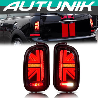 Smoked Lens LED Tail Lights For 2007-2013 MINI Cooper Clubman R55 Rear Lamps