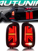 Smoked Lens LED Tail Lights For 2007-2013 MINI Cooper Clubman R55 Rear Lamps