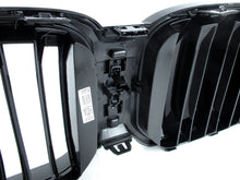 Front Bumper Grill Black Dual Slats Fit 2022-2024 BMW X3 G01 2022-2025 X4 G02 LCI