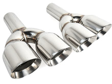 Pair Quad 4" Out Exhaust Tips 2.5" In Fit Ford Mustang S550 2.3L EcoBoost 15-23 / Challenger 2008–2023 (3.6L V6 SXT/GT, 5.7L V8 R/T)