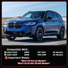 For 2022-2025 BMW X3M X4M Full Carbon Fiber Front Bumper Lower Air Duct Trim Covers