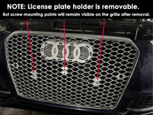 For Audi B8.5 A5 S5 2013-2016 RS5 Style Front Grille Chrome (Frame + Honeycomb)