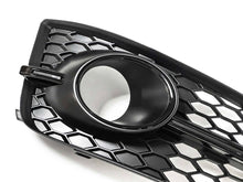 All Black Front Fog Light Grille Covers For Audi A8 S-Line S8 D4 2015–2018