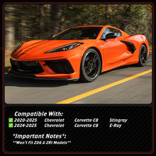 Gloss Black Rear Diffuser Add-On Kit For 2020–2025 Chevy Corvette C8 Stingray Z51 E-Ray