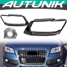 For Audi Q5 2013-2017 Front Headlight Headlamp Lens Cover Clear Shell Left&Right