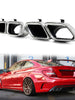 Chrome Exhaust Tips for Mercedes C-Class W205 C63/C63S AMG 2019-2021