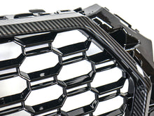 Carbon Fiber Look Honeycomb Front Bumper Grille for Audi A4 S4 B9 2017-2019 RS4 Style