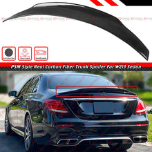 For 2017-2023 Mercedes E-Class W213 Sedan PSM-Style Highkick Carbon Fiber Rear Trunk Spoiler