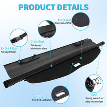 Retractable Rear Cargo Cover For Toyota Highlander 2020–2025 Trunk Luggage Shade