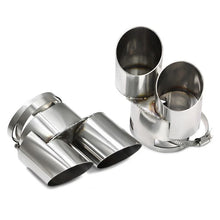 Stainless Dual Exhaust Muffler Pipe Tips for BMW X5 G05 X6 G06 X7 G07 2019-2026 (M-Sport Only)
