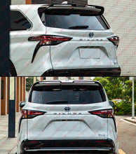 For 2021-2025 Toyota Sienna Gloss Black Rear Roof Spoiler Wing Extension