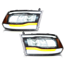 VLAND LED Headlights Assemby Turn Signal Smoked for Dodge Ram 1500 2500 3500 2019-2021