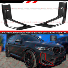 For 2022-2025 BMW X3M X4M Full Carbon Fiber Front Bumper Side Air Duct Vent Trim