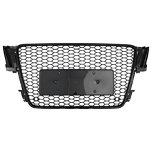 Front Mesh RS5 Style Bumper Hood Hex Grille Black For 2008-2012 Audi A5/S5 B8 8T
