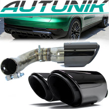Black Sport Exhaust Tips Tailpipe For Porsche Cayenne 9Y0 9Y3 2019-2026