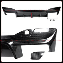 For 2018-2023 BMW F90 M5 CTM LED Real Carbon Fiber Rear Bumper Diffuser + Extension
