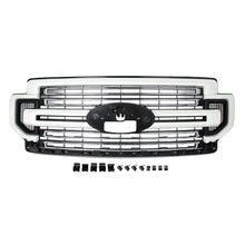 For 2020-2022 Ford F250 F350 F450 Super Duty LIMITED Front Bumper Upper Grille Oxford White