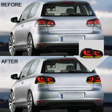 SMOKED LED Taillights fit for 10-14 VW GOLF 6 MK6 GTI 12-13 Golf R With Sequential Indicators