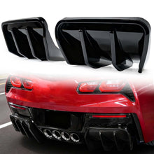 For Corvette C7 Z06 2014-2019 STG 3 Glossy Black Rear Bumper Diffuser Kit