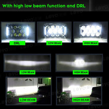 4x6 LED Halo Headlight Hi/Lo Sealed Beam Kit For Pontia c Tran s Am Truck