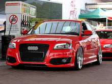 For 2009-2013 Audi A3 8P RS3 Style Front Grille (Gloss Black Frame + Honeycomb)