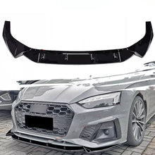 For 2021-2024 Audi A5 S-line S5 Front Bumper Lip Spoiler Splitter Gloss Black