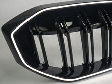 Front Kidney Grille Dual Lines W/ LED Light For BMW 3 Series G20 2023-2026 Gloss Black