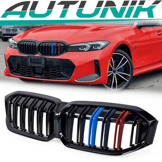 Gloss Black Front Kidney Grille M-Color fit for BMW G20 LCI 2023 2024+