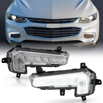 2016-2018 Chevy Malibu Bumper LED DRL Daytime Running Lights Fog Driving Lamps