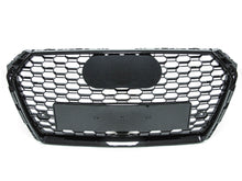 Honeycomb Mesh Hex Grille Black Fits 2017-18 Audi A4/S4 B9 RS4 Style
