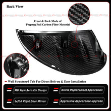 For 2022-2026 Honda Civic MU Style Full Carbon Fiber Side Mirror Cover Cap W/ Light - Direct Replacement