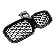 Front Kidney Grille Diamond Grill W/ LED Light For 2022-2024 BMW X3 G01 X4 G02