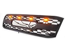 Black Front Bumper Upper Grille w/ LED Light Fit For 1998-2006 Toyota Land Crusier LC100