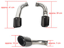 3-Layer Gloss Black Exhaust Tips (Set of 4) for Porsche Cayenne S / GTS / Turbo / Turbo S 2015-2018