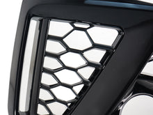 Gloss Black Front Bumper Fog Light Cover Grille For Audi A4 B9 S-LINE S4 2020-2025